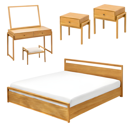 سرویس خواب چوبی سرنا